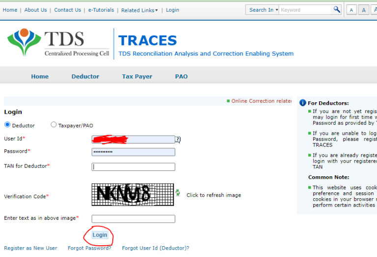 how-to-pay-interest-and-late-filing-fee-on-trace-in-an-online-way